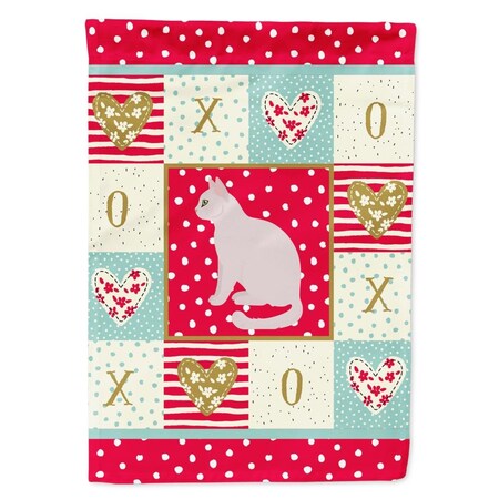 Carolines Treasures 28 x 0.01 x 40 in. Burmilla No.2 Cat Love Canvas House Flag CK5750CHF